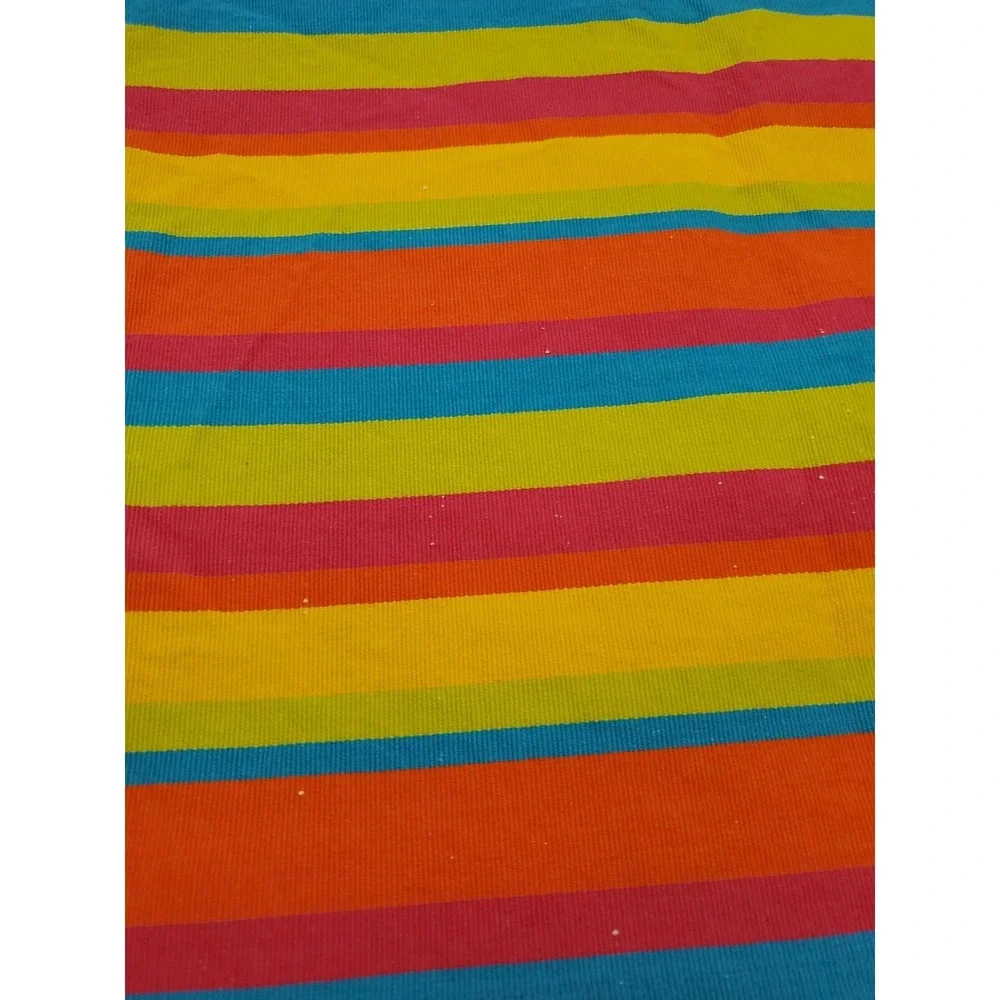 Placemats Pier 1 Colorful Stripe 100% Cotton Pink Blue Green Set Of 4 Rectangle